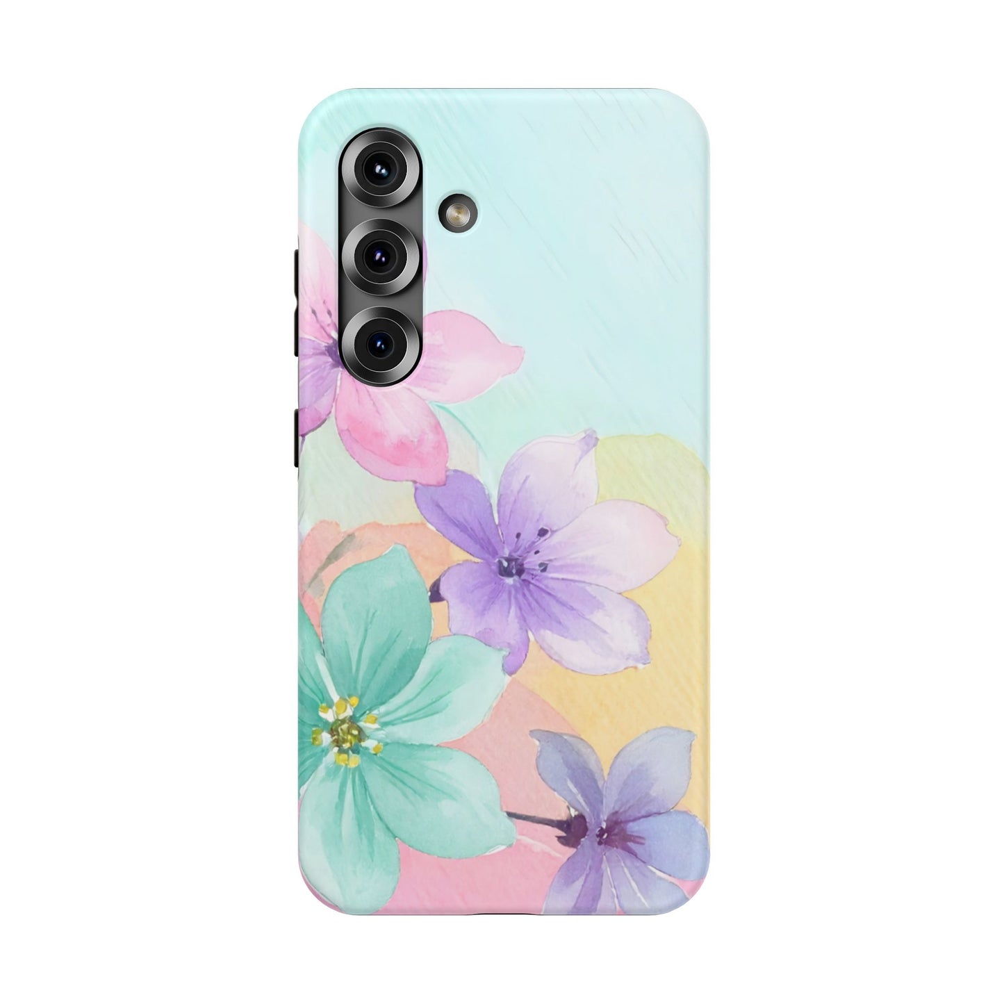 Impact-Resistant Phone Case – Water Petal