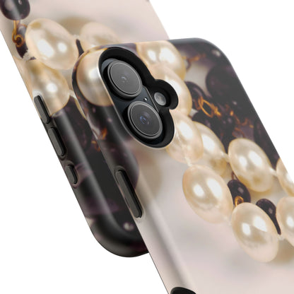 Impact-Resistant Phone Case – Noir Pearl