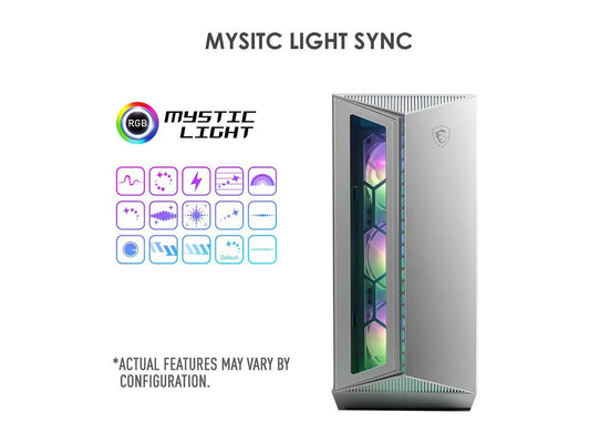 MPG GUNGNIR 110R ATX Mid Tower Computer Case, White