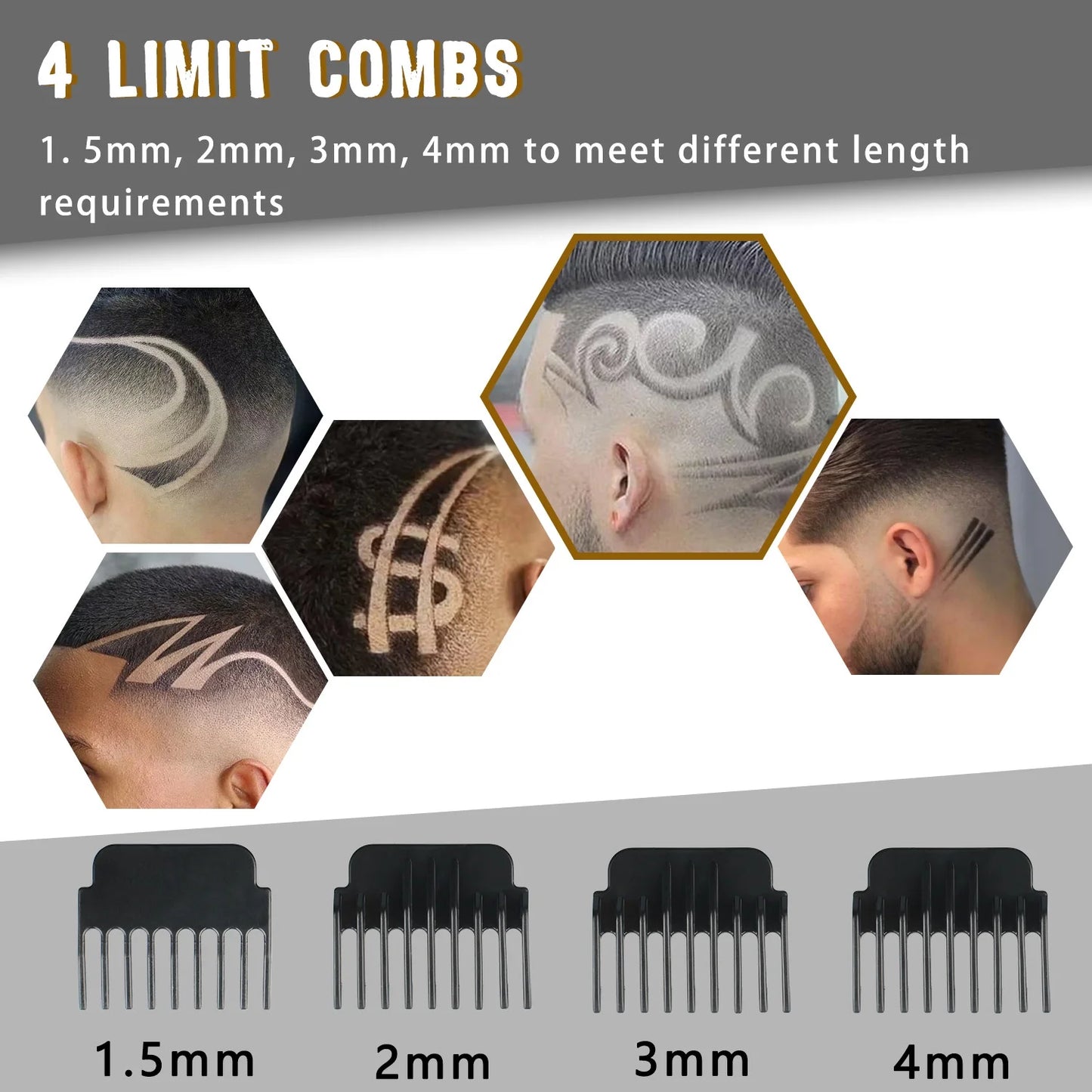 Hair Clippers Cordless Haircut Cutting Trimmers for Men, T9