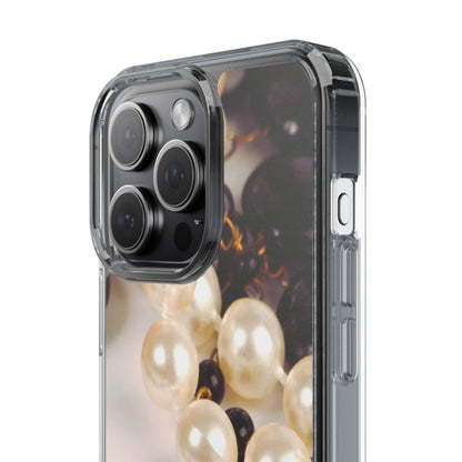 Clear Phone Case – Noir Pearl