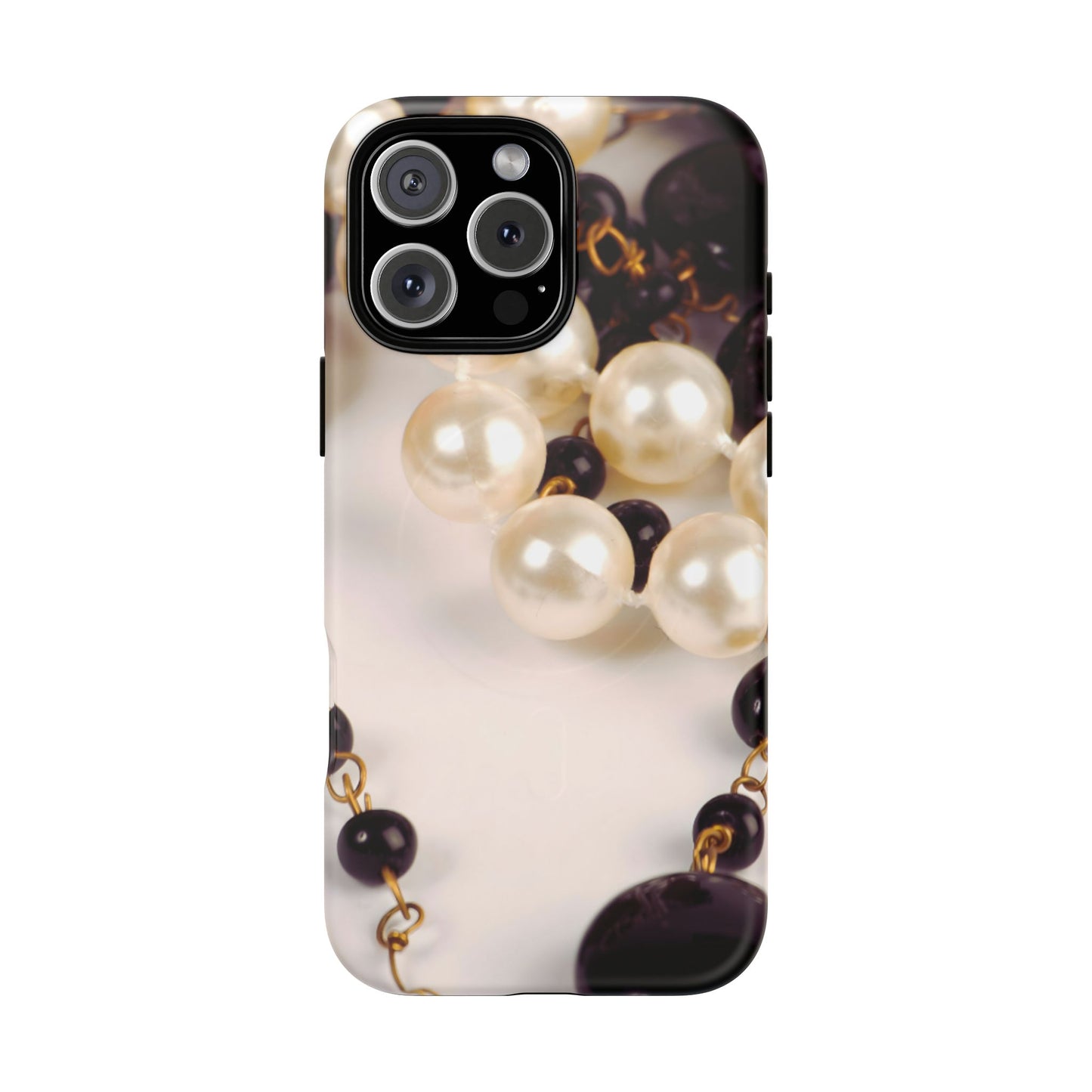 Protective Magnetic Phone Case – Noir Pearl