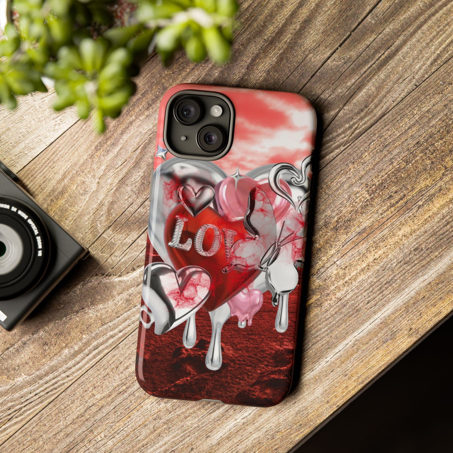 Protective Phone Case – Chrome Love