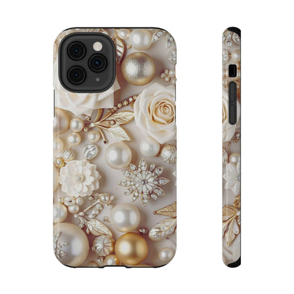 Impact-Resistant Phone Case – Ivory Opulence