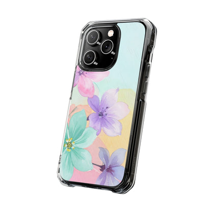 Clear Magnetic Phone Case – Water Petal
