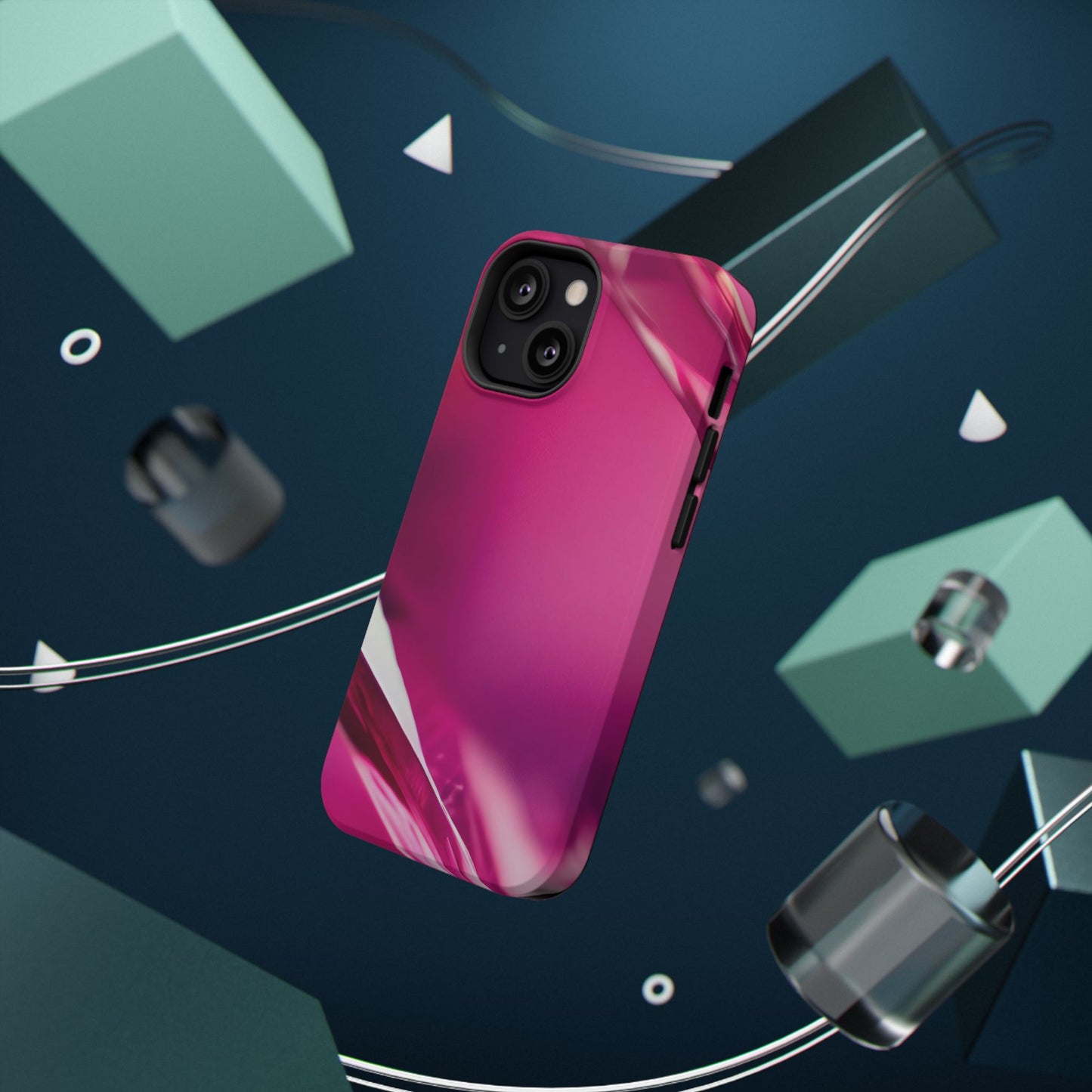 Impact-Resistant Phone Case – Magenta Motion