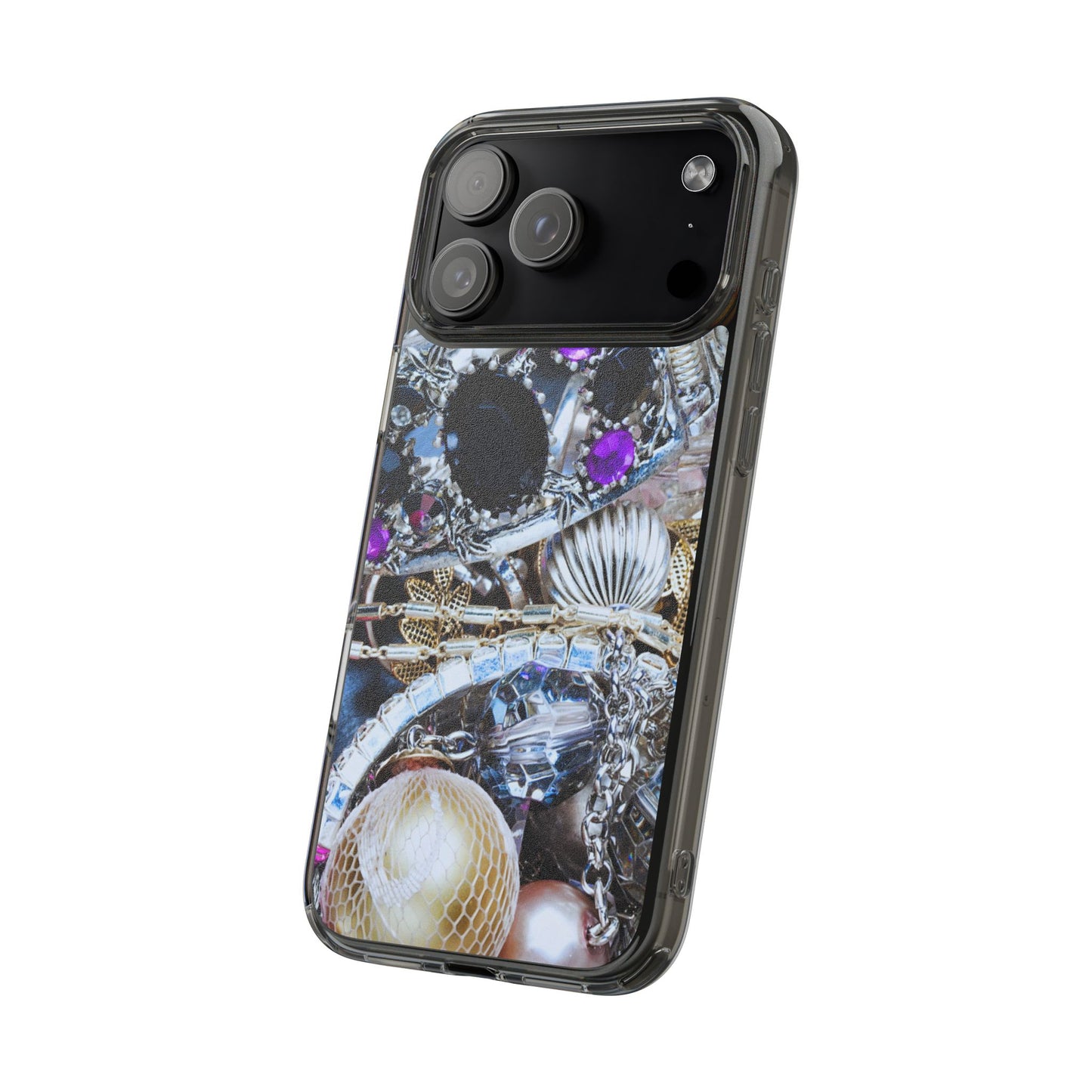 Clear Phone Case – Chrome Jewel