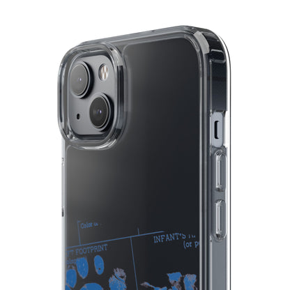 Clear Phone Case – Mom’s Little Blue Footprints