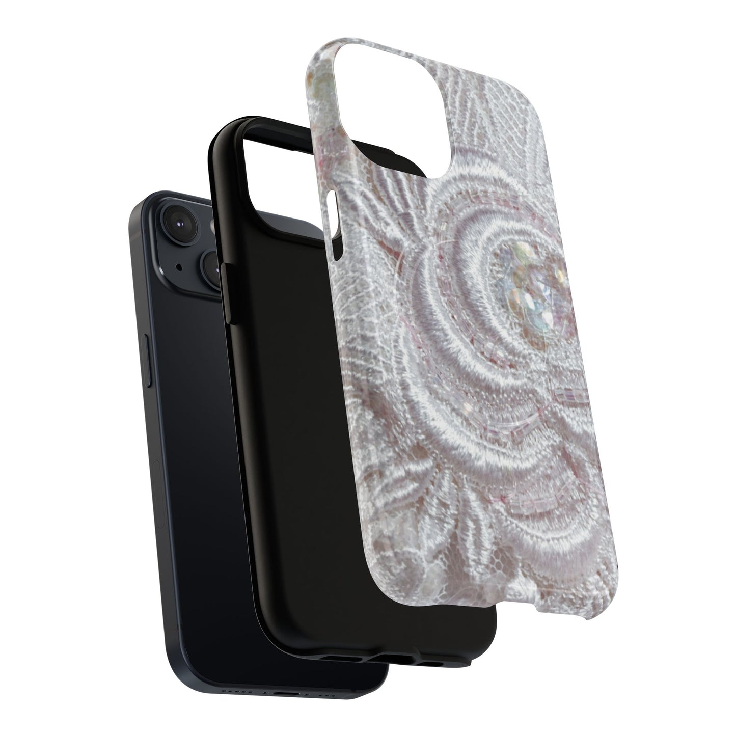 Protective Magnetic Phone Case – Lace Veil