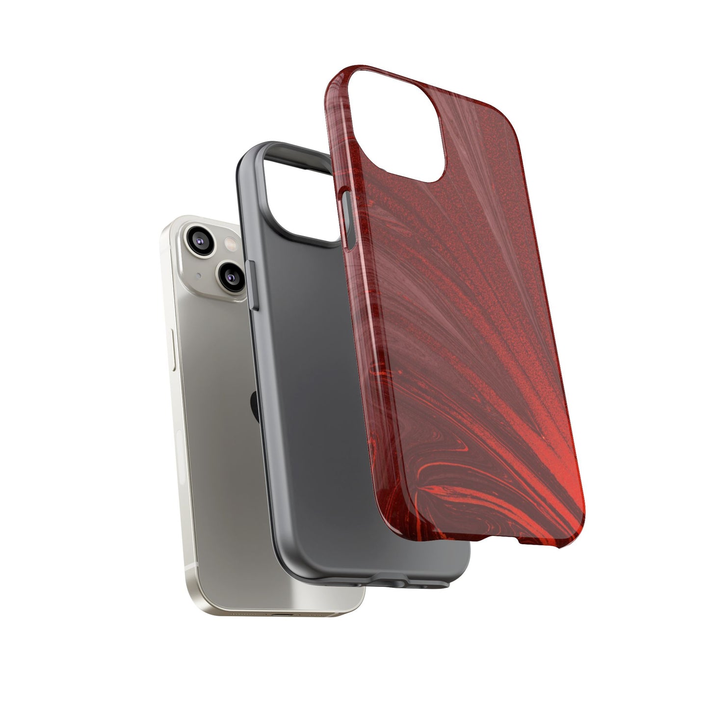 Protective Phone Case – Crimson Current