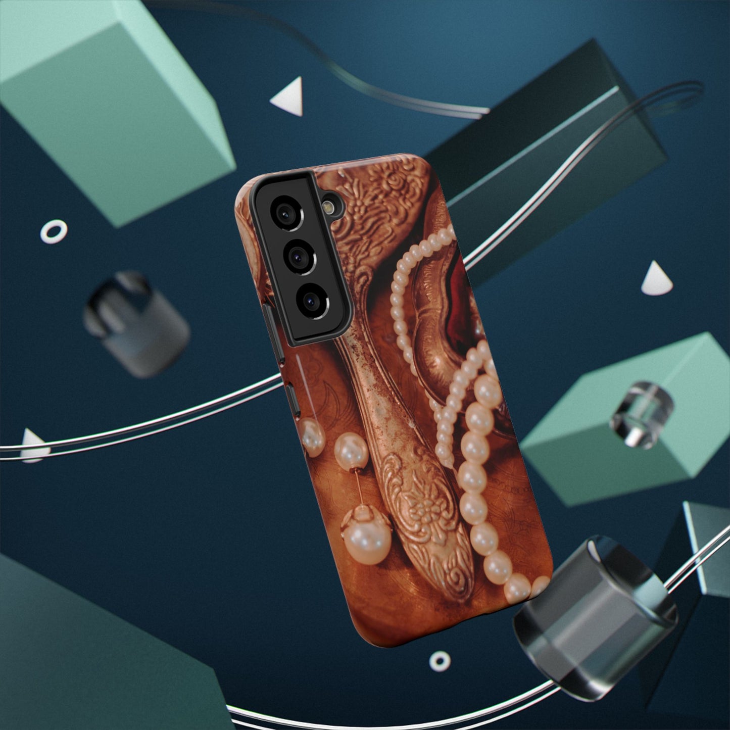 Impact-Resistant Phone Case – Bronze Vanity