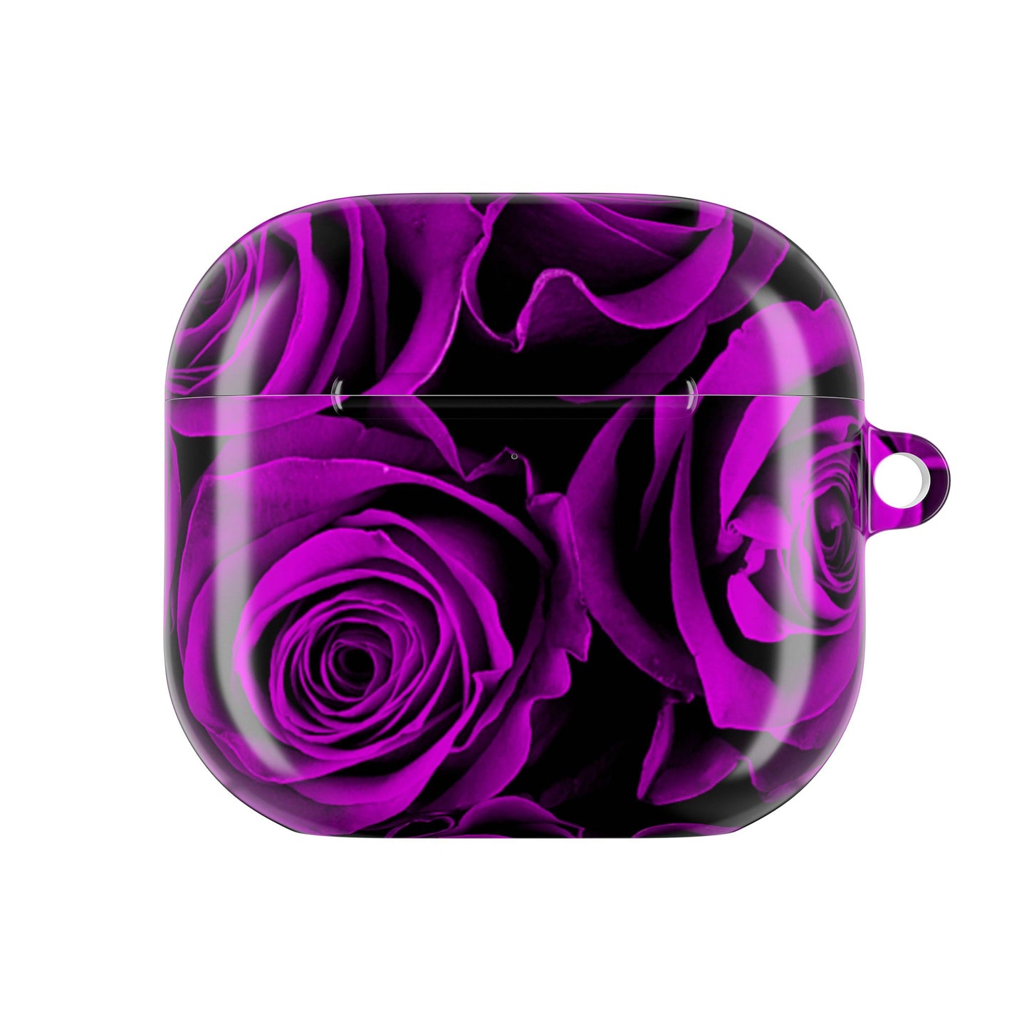 Earbud Case Cover – Amethyst Roses