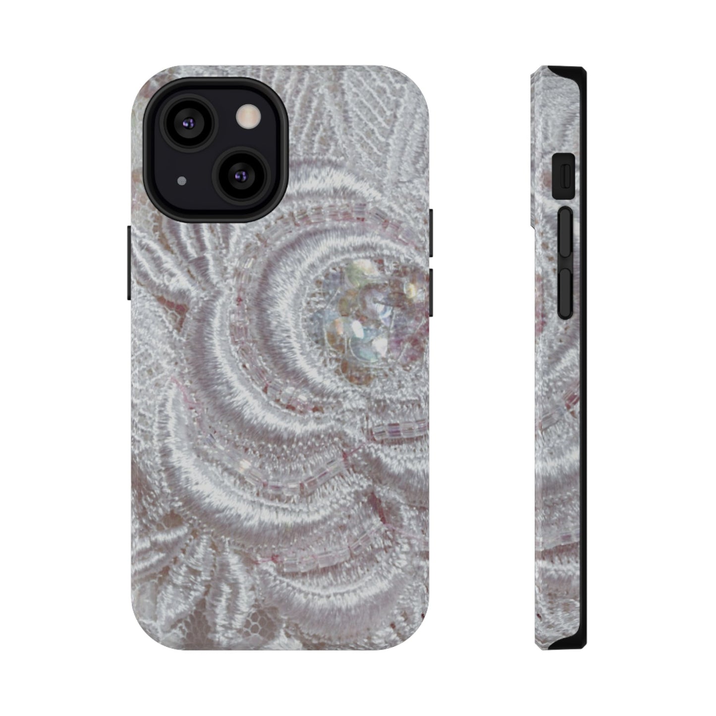Impact-Resistant Phone Case – Lace Veil