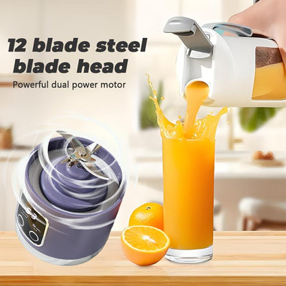 Portable Blender for Smoothie Liquid Diet, Ice Shake Blender, Compact Juicer Blender, USB Rechargeable Juicer Machine, Household Kitchen Appliances