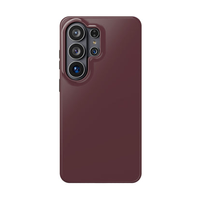 Wireless-Charging Compatible Case – Mulled Wine – Compatible with iPhone 13–17 & Samsung Galaxy S25–S26 Series