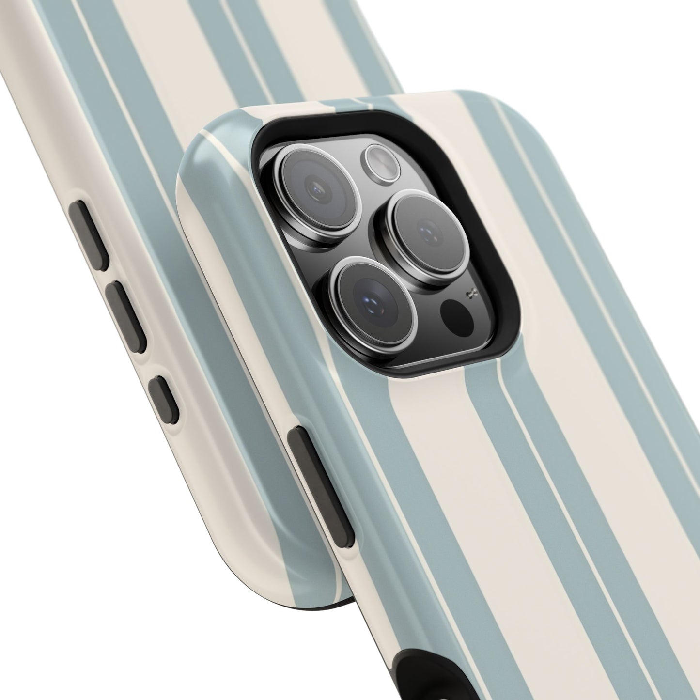Wireless-Charging Compatible Case – Coastal Stripe