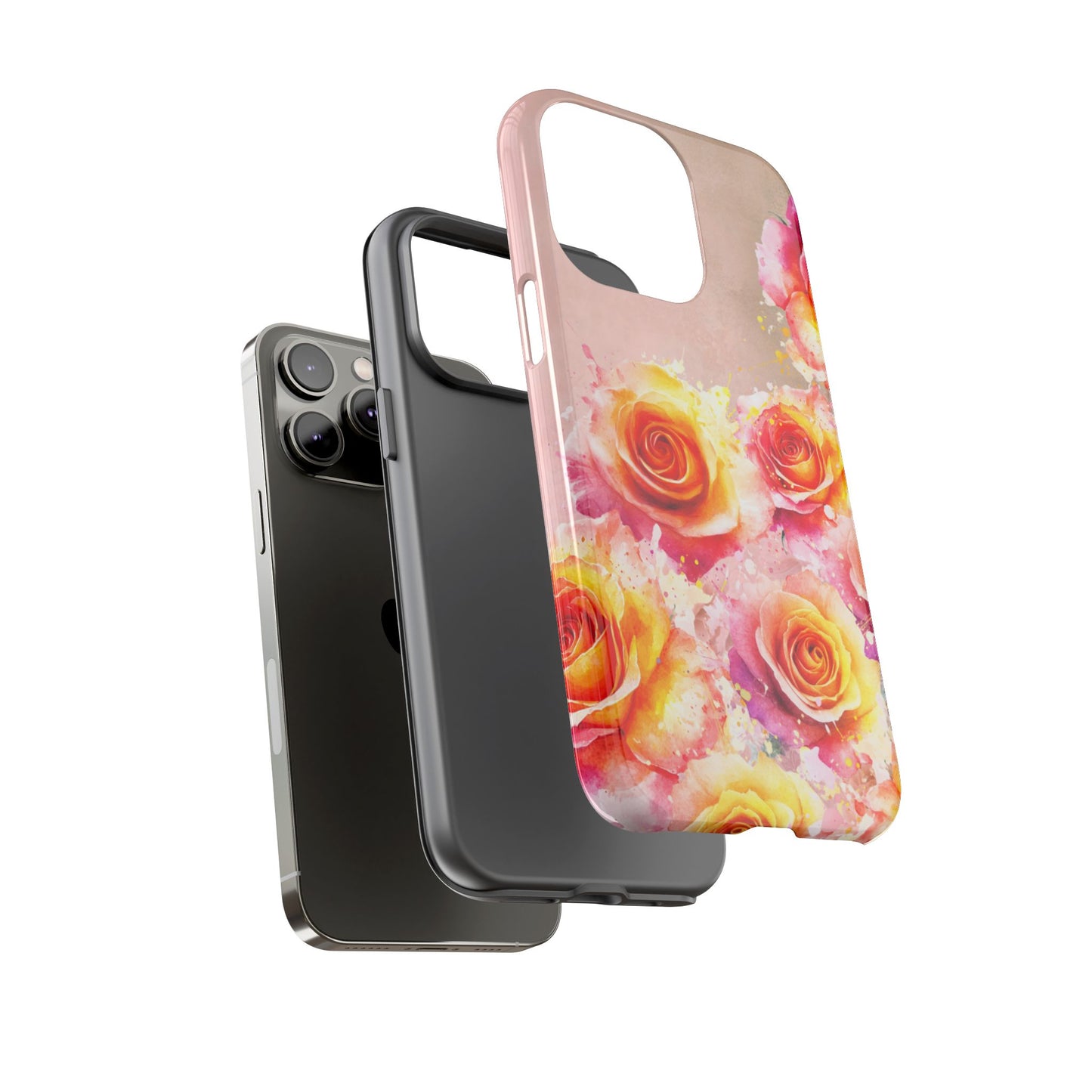 Protective Phone Case – Sunset Roses
