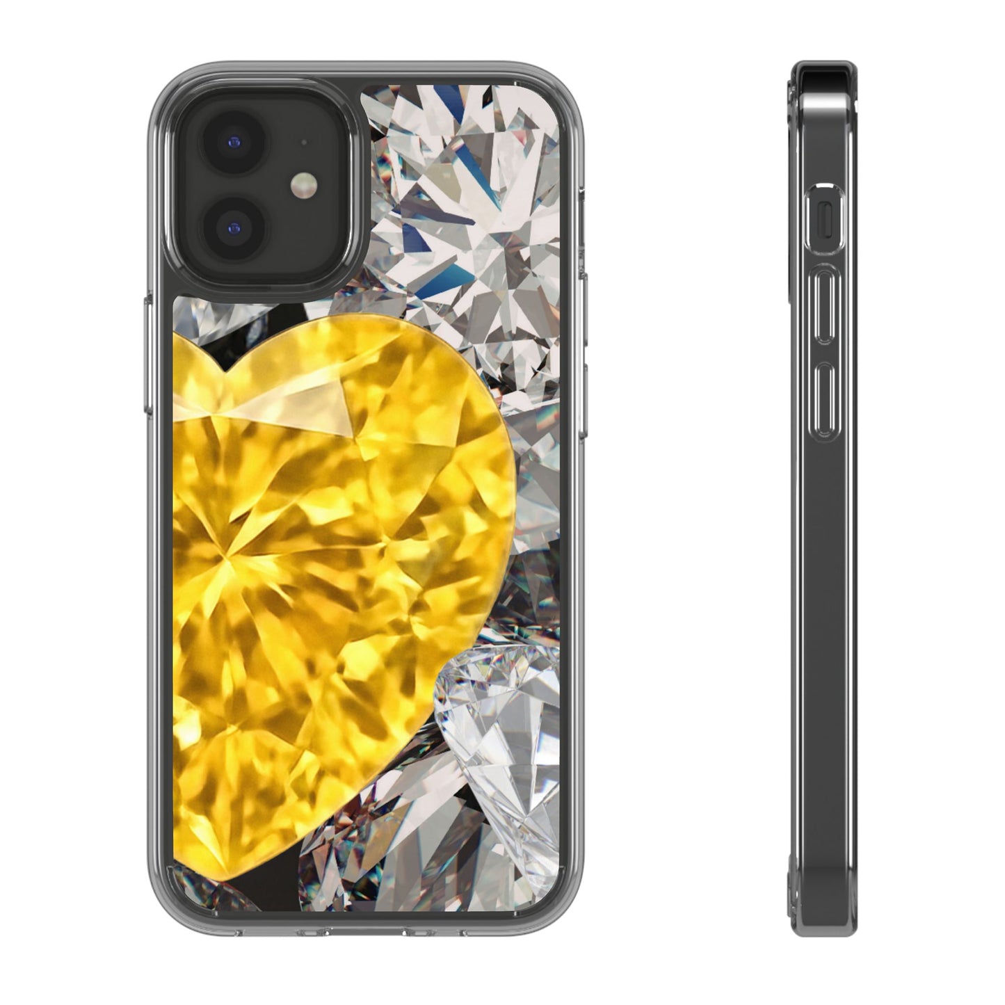 Clear Phone Case – Heart of Gold