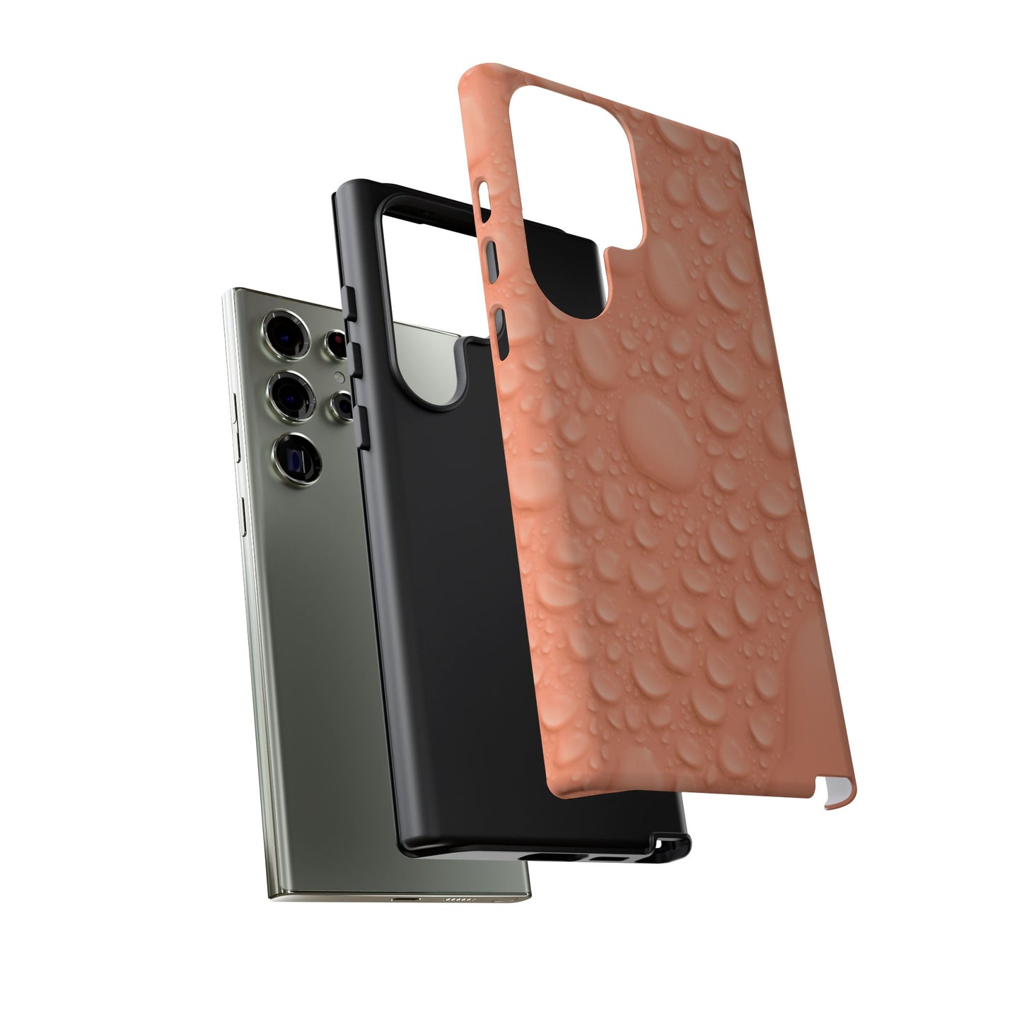 Protective Phone Case – Apricot Rain