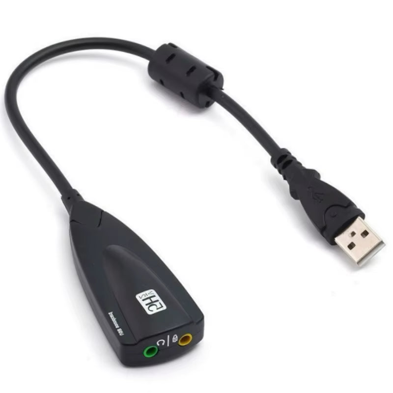 5HV2 Stereo 7.1 Channel with Cable Sound Card USB Sound Card Computer Games Dedicated External High-End Sound Card