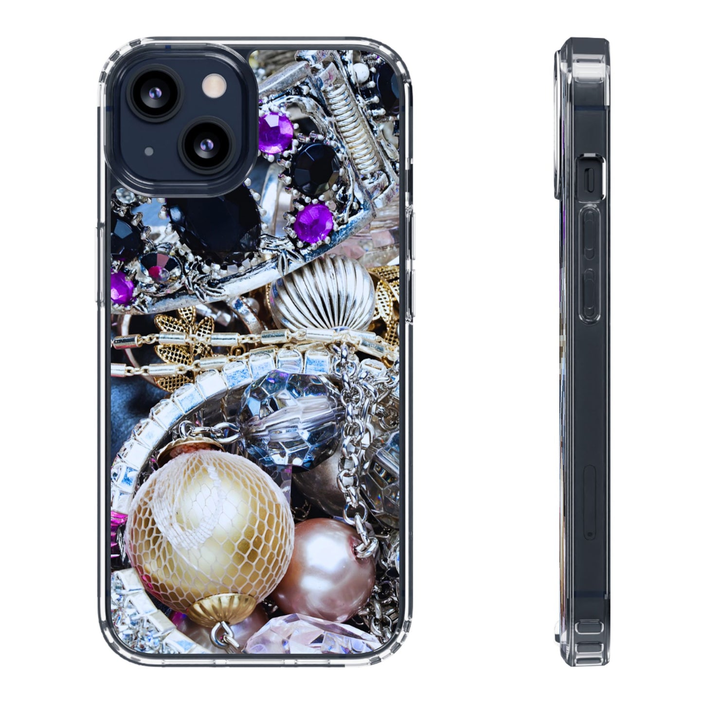 Clear Phone Case – Chrome Jewel