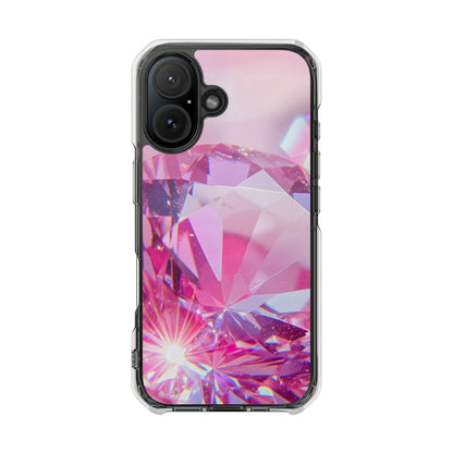 Clear Magnetic Phone Case – Pink Ice