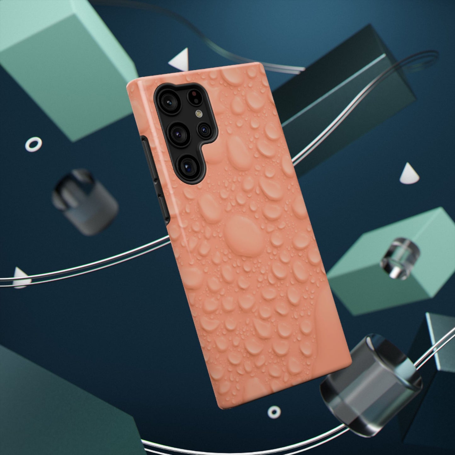 Impact-Resistant Phone Case – Apricot Rain