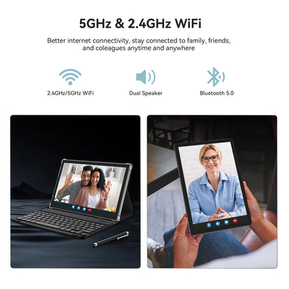Android 15 Tablet,10 Inch Android Tablet,128Gb+8Gb+1Tb Expand,5G Wifi,Octa-Core,Unisoc T606 Cpu,7000Mah,Bluetooth 5.0,GPS,13MP+8MP Dual Camera,Face Unclock,Hd Display,Touchscreen,Tablet with Keyboard