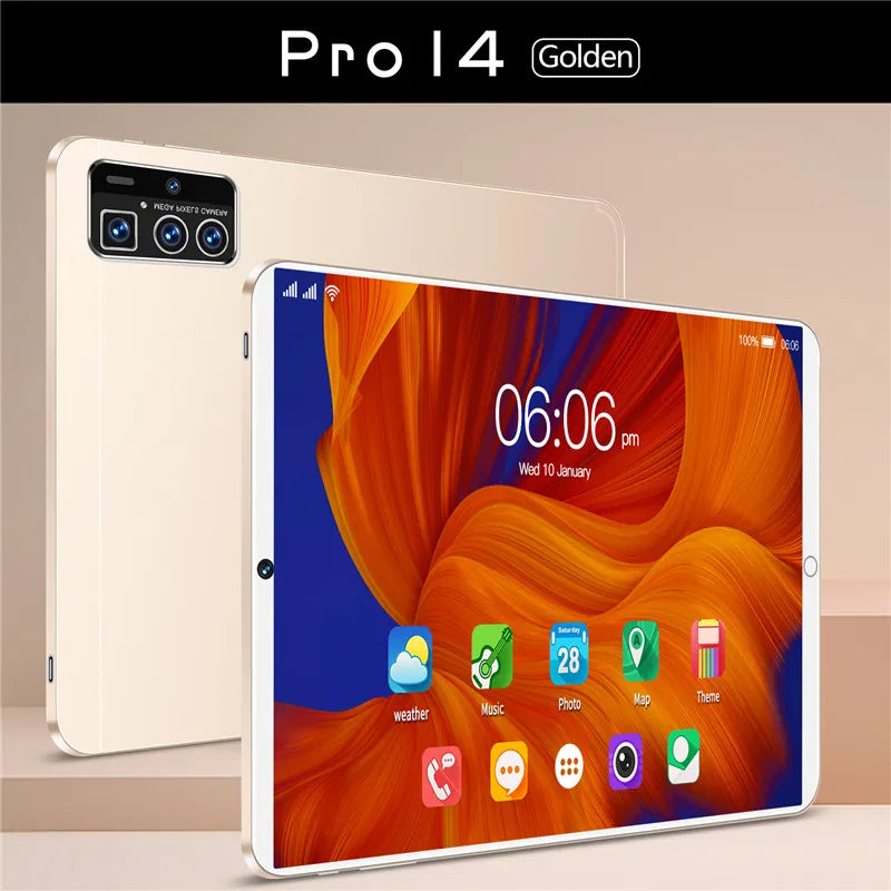 10.1 Inch Tablet PC Android 3G WCDMA 8 Core 2GB RAM 16GB ROM Bluetooth Wifi Camera Tablets Pro14