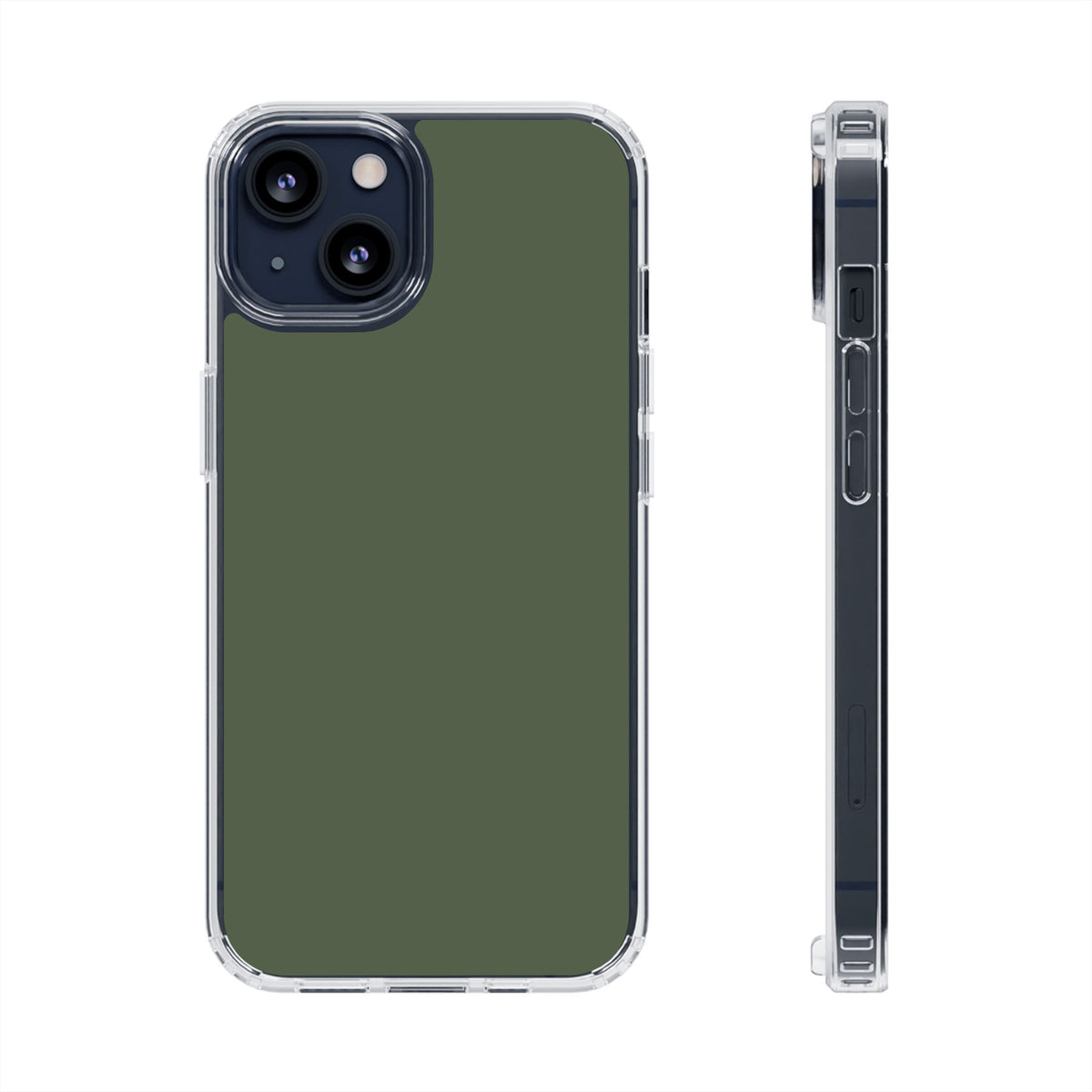 Clear Magnetic Phone Case – Cabin Green – Compatible with iPhone 13–16 Series