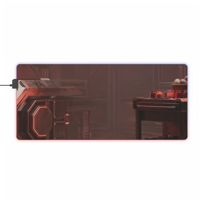 Gaming LED Desk Mat – Cyber Bunny Lair