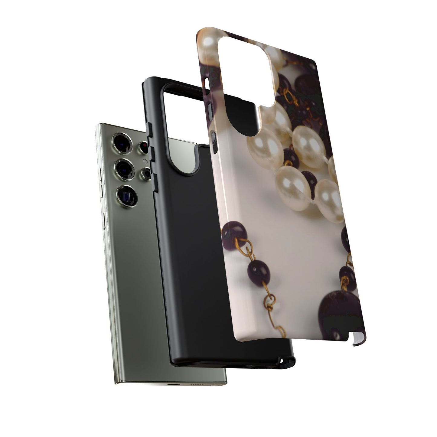 Protective Phone Case – Noir Pearl