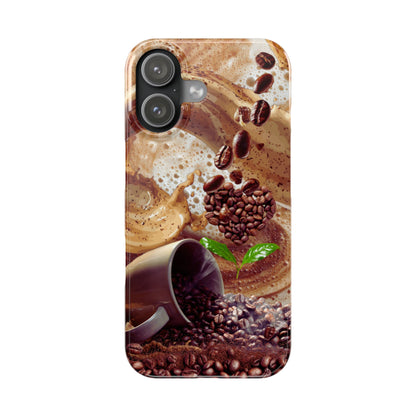 Slim Phone Case – Love at First Sip – Compatible with iPhone 11–17 Series