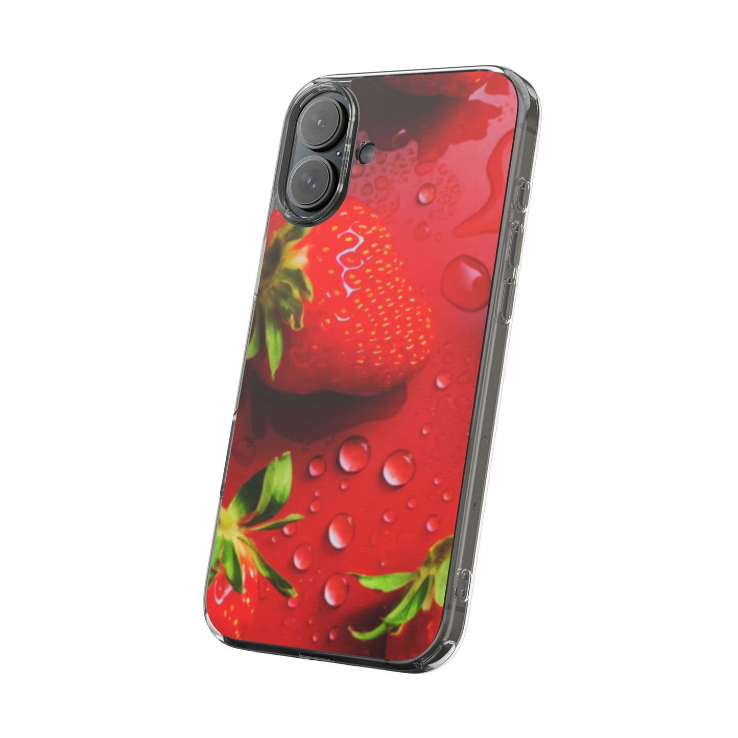 Clear Phone Case – Strawberry Drip