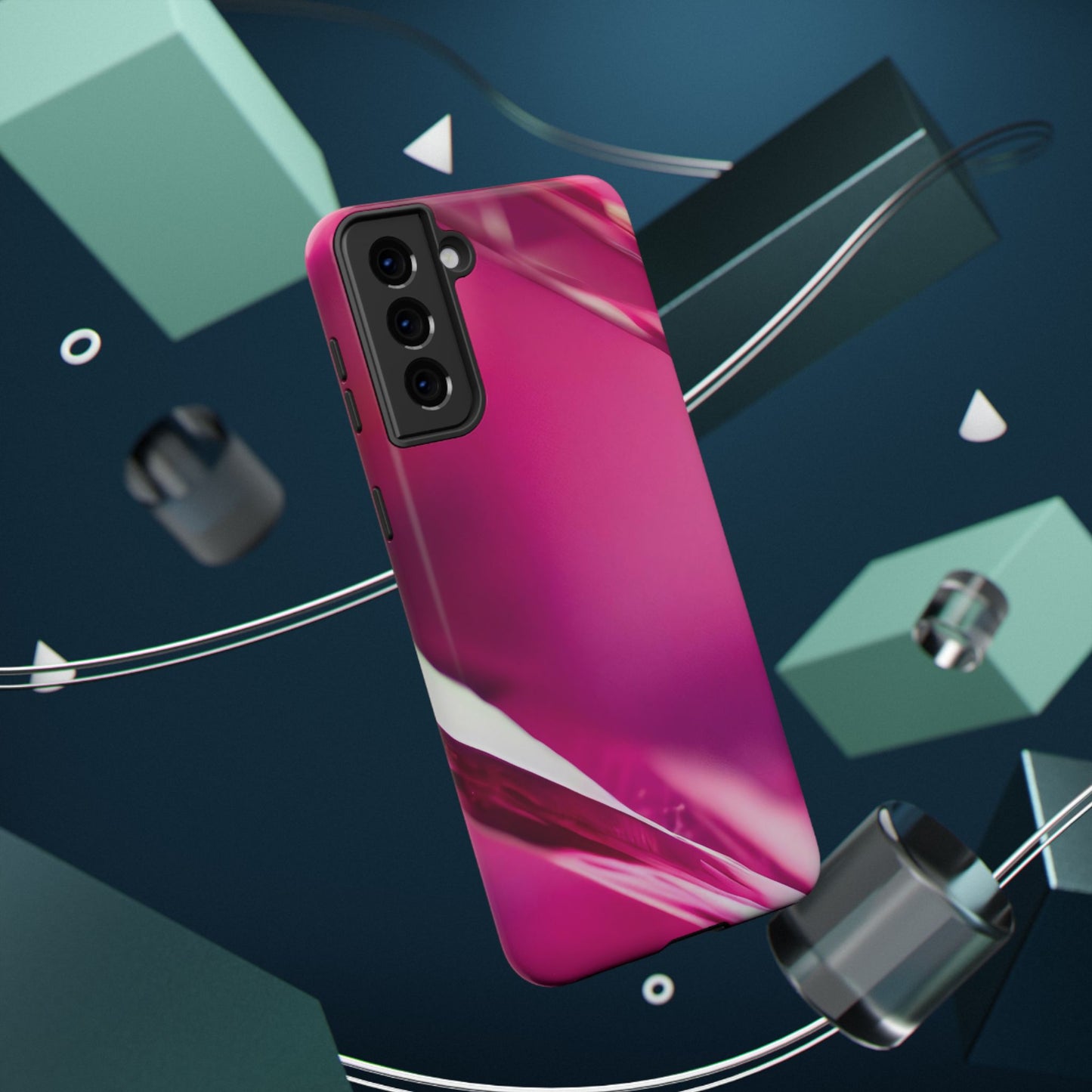 Impact-Resistant Phone Case – Magenta Motion