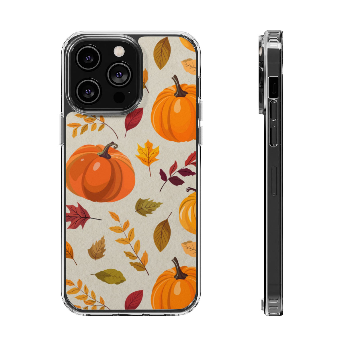 Clear Phone Case – Falling for Pumpkin