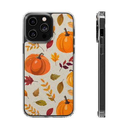 Clear Phone Case – Falling for Pumpkin