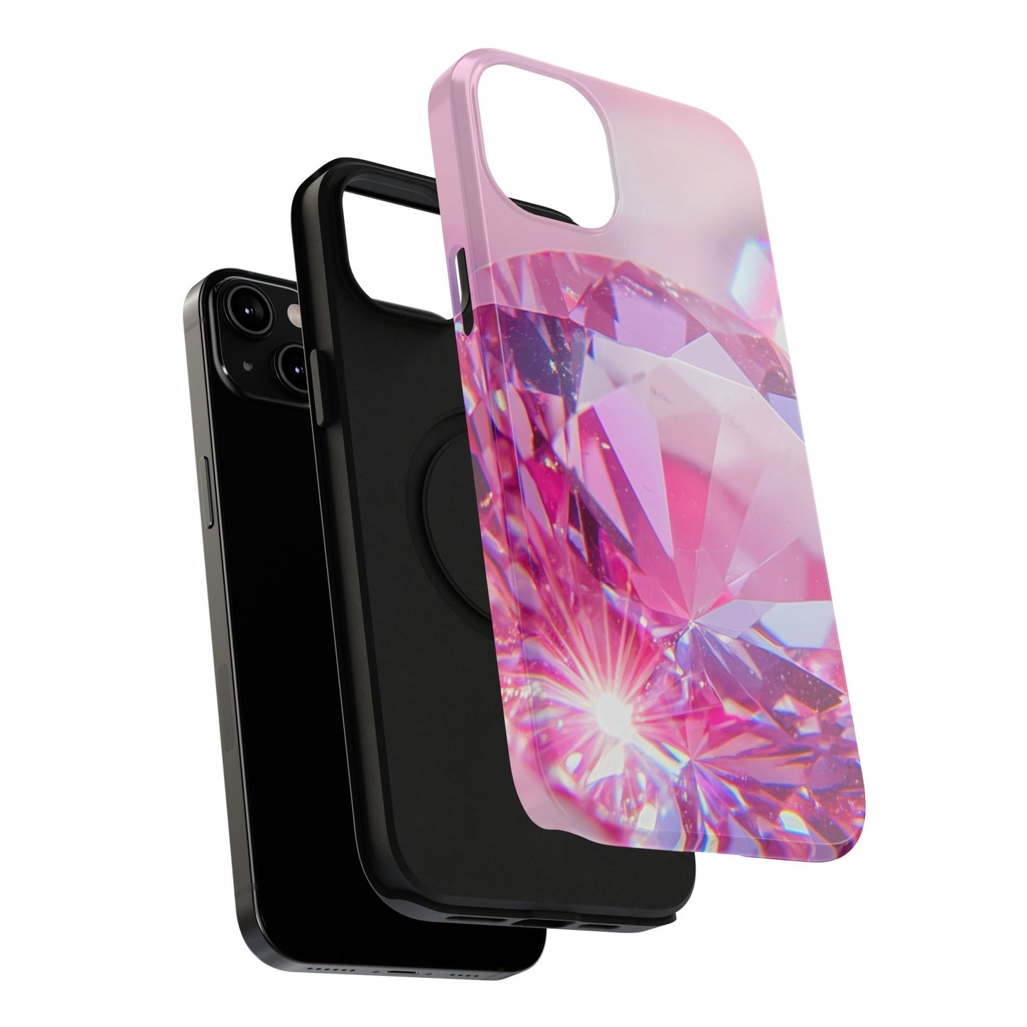 Impact-Resistant Phone Case – Pink Ice