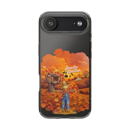 Clear Phone Case – Sweater Weather – Compatible with iPhone 13–17 & Samsung Galaxy S25–S26 Series