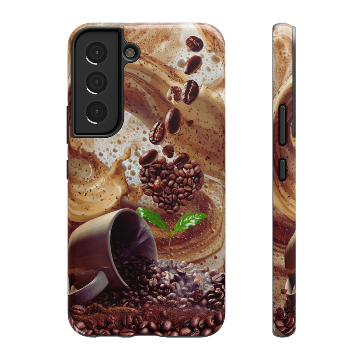 Impact-Resistant Phone Case – Love at First Sip – Compatible with iPhone 11–17 & Samsung Galaxy S22–S26 Series