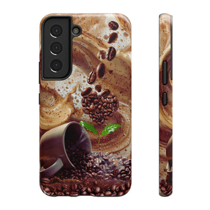 Impact-Resistant Phone Case – Love at First Sip – Compatible with iPhone 11–17 & Samsung Galaxy S22–S26 Series