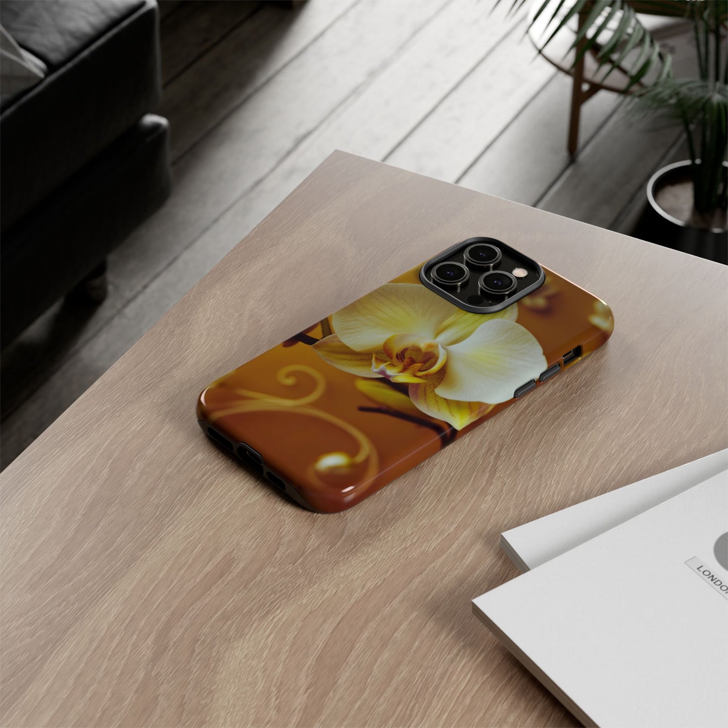 Protective Phone Case – Amber Orchid