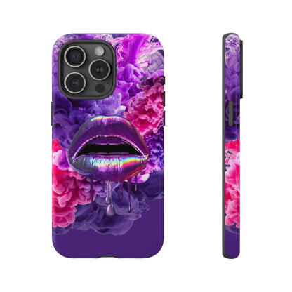 Protective Phone Case – Purple Haze Lips
