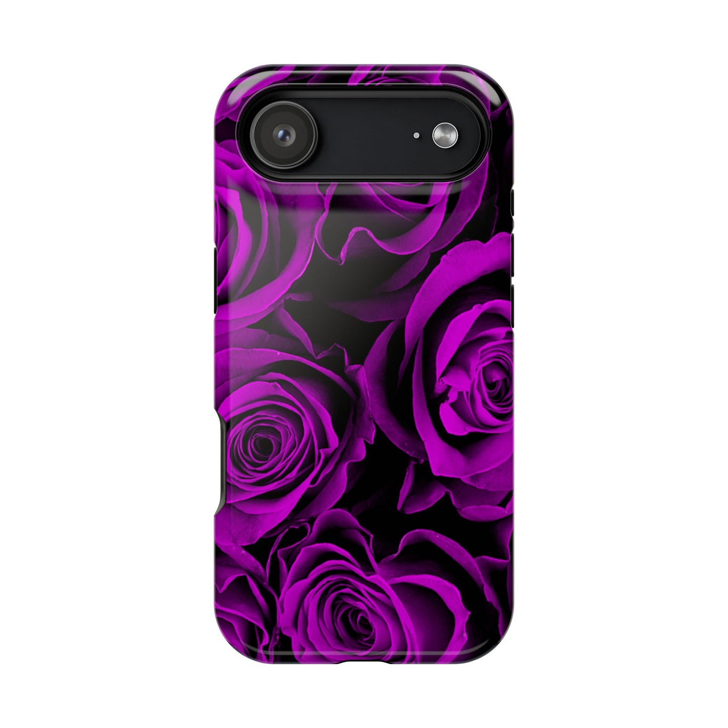 Wireless-Charging Compatible Case – Amethyst Roses