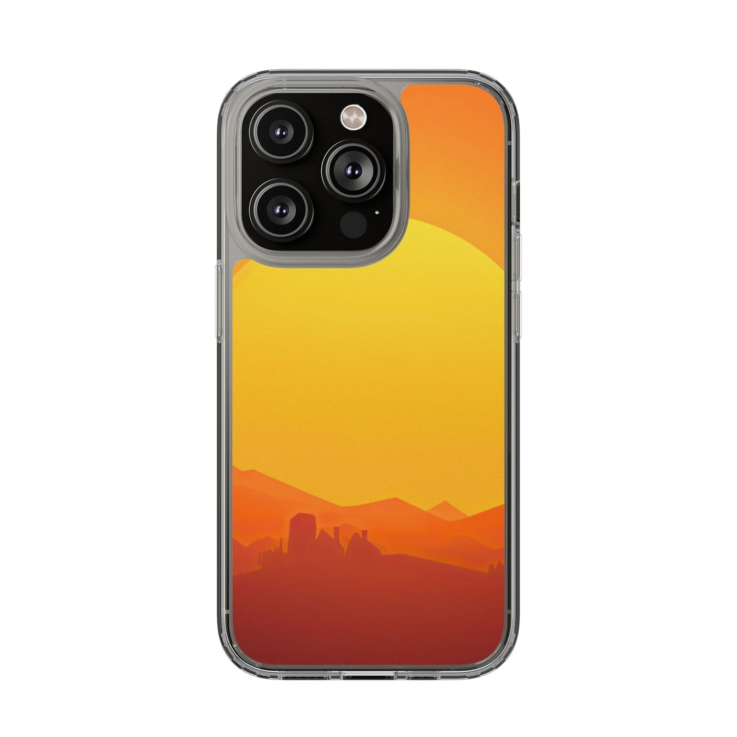 Clear Phone Case – Desert Sunrise