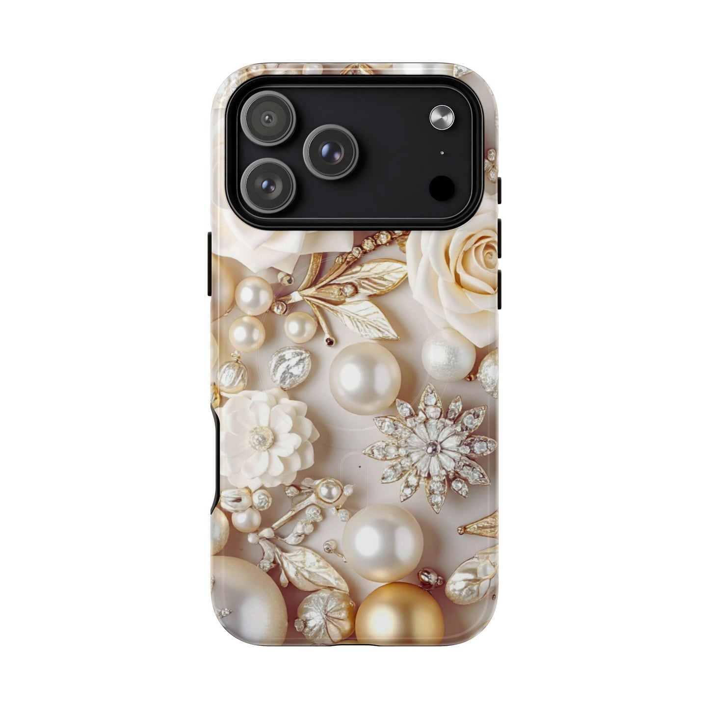 Protective Magnetic Phone Case – Ivory Opulence