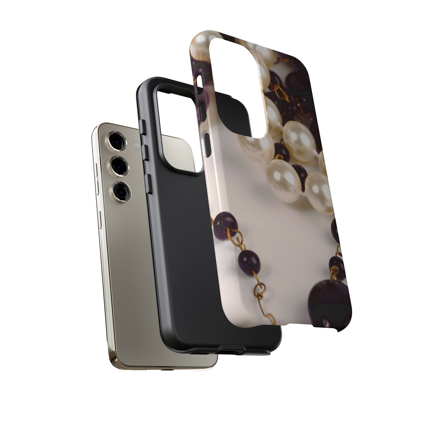Protective Phone Case – Noir Pearl