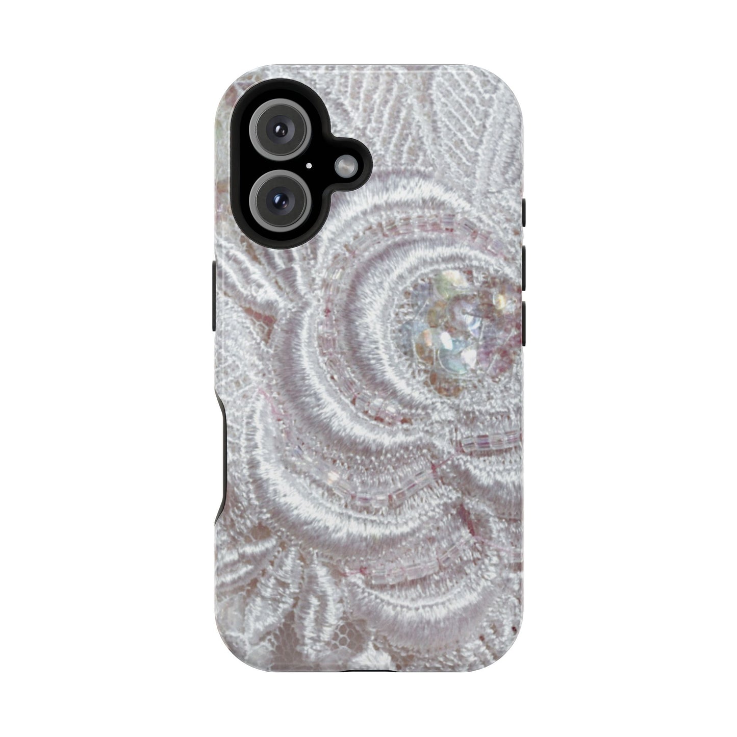 Impact-Resistant Phone Case – Lace Veil