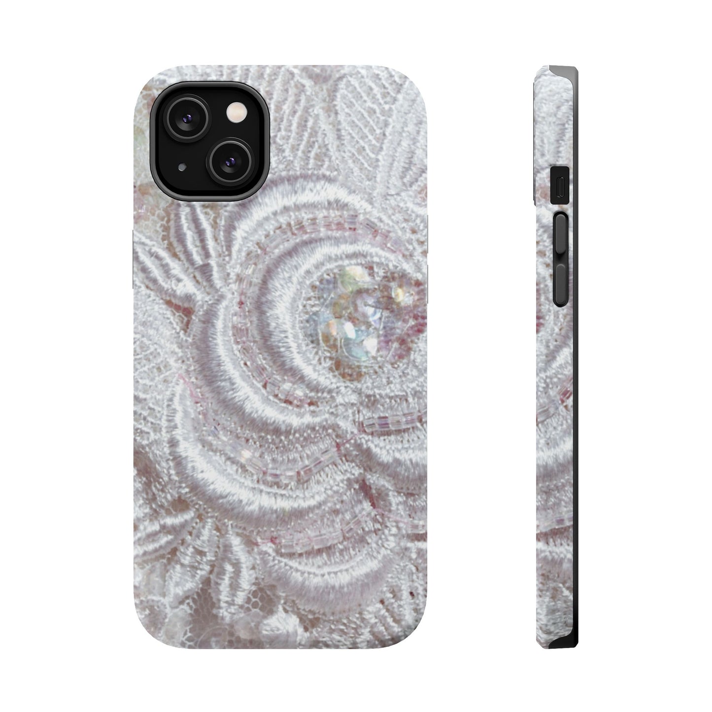 Wireless-Charging Compatible Case – Lace Veil