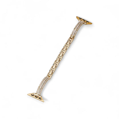 Sparkling Diamond Apple Watch Band: Slim, Stainless Steel, Series 1-Ultra
